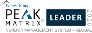 Vendor Management System 2026 - Global - PEAK Matrix Award Logo - Leader